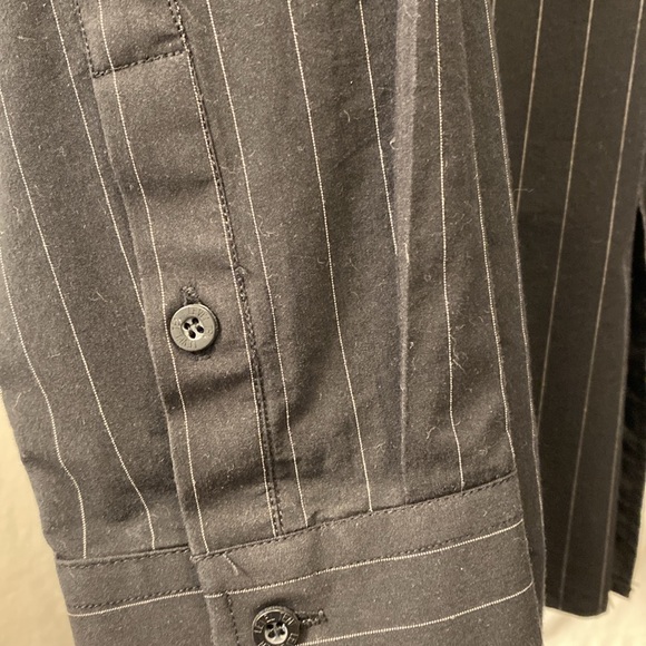 Level Ten Black Men’s Button-Down Striped Dress Shirt - Picture 7 of 15